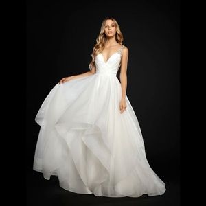 Hayley paige dare embellished wedding gown 6704